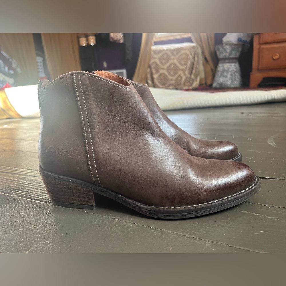 Marrochi Sanchez brown distressed ankle boots size 8 or 39 made in Spain - Picture 5 of 13